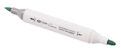 Маркер акриловый "Сонет" сосновый, двусторонний, перо кисть/пуля - фото 4