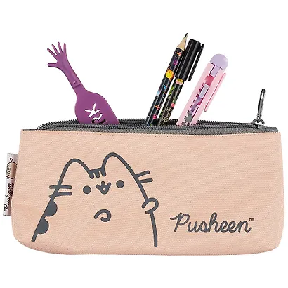 Пенал-косметичка "Pusheen" треуг.форма, молния - фото 2