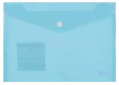 Папка-конверт А5, на кнопке "Pastel" пластик 0,18 мм, в ассортименте, Yoi - фото 5