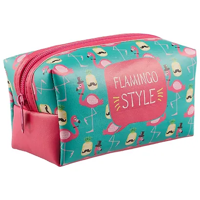 Косметичка на молнии Flamingo style (16х8) (ПВХ бокс) - фото 1