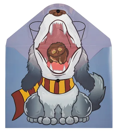 Папка-конверт А4 на кнопке "Пёс", двуст.печать, - фото 2