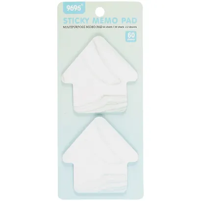 Блок бумаги самоклеящийся 70*70мм 2*30л. "Мрамор", ассорти - фото 1