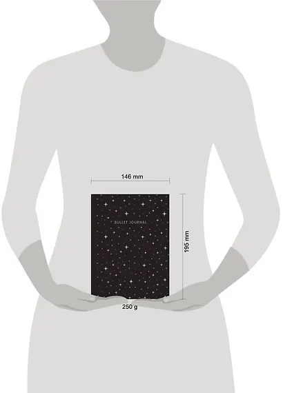 Книга для записей А5 160стр тчк. "Bullet Journal (ночное небо)" с наклейками - фото 7
