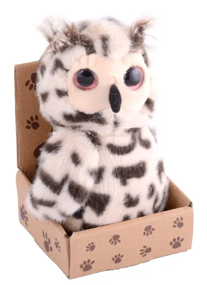 Сова с пятнышками в крафт коробке (12-01568-575) - фото 2