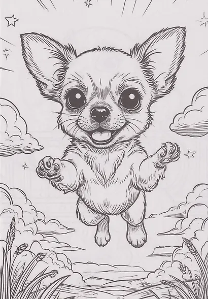 Раскраска. Собачки - фото 2