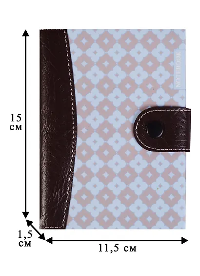 Записная книжка А6 96л 110*150 застежка на кнопке, инд.уп., ассорти, Феникс - фото 7