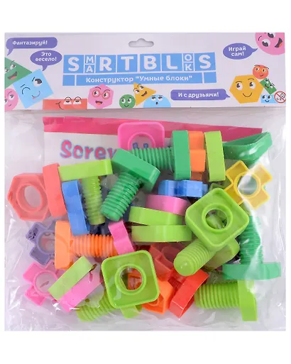 Конструктор пластиковый "Гайки и болтики" - фото 2