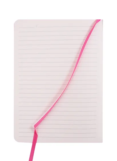 Ежедневник недат. А6 120л Шиммер розовый, кожзам, тв. переплет, блинт.тиснение, тонир.блок, ляссе - фото 4