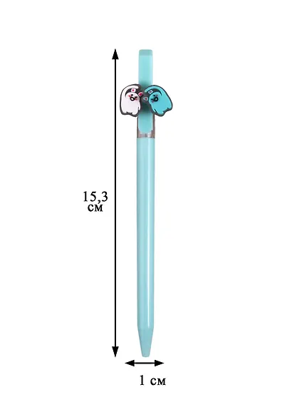 Ручка шариковая Феникс+, "Два кота", автоматическая синяя - фото 2