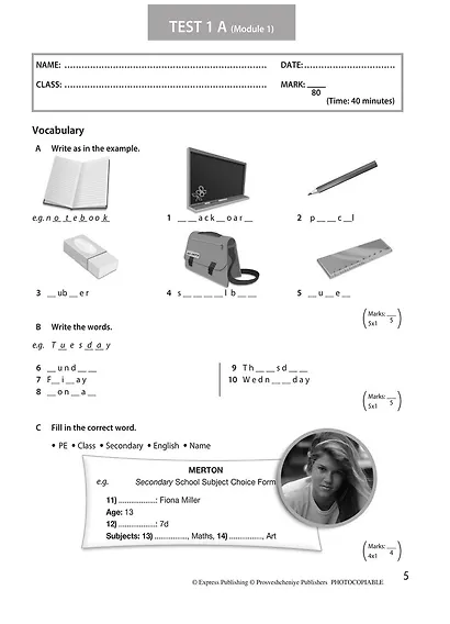 Spotlight. Английский язык. 5 класс. Контрольные задания. Учебное пособие - фото 3