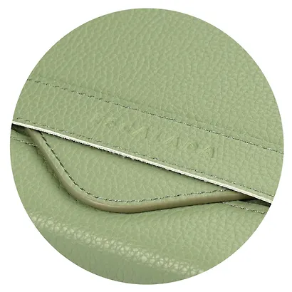 Ежедневник недат. А5 160л "Наппа экстра" оливковый, иск.кожа, тв.переплет, блинт.тиснение, офсет, ляссе - фото 9