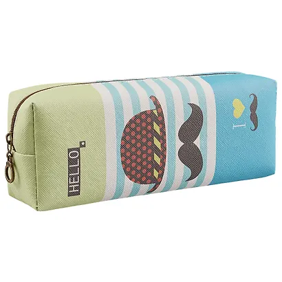 Пенал на молнии «Усы с разноцветной полоской», 20 х 6.5 см - фото 1