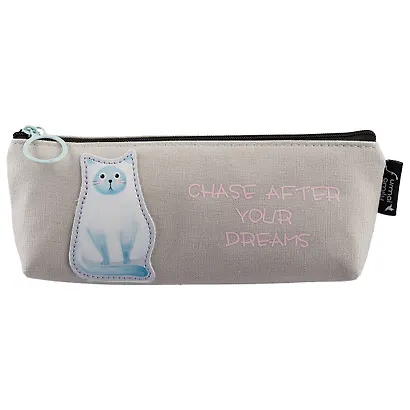 Пенал на молнии «Белый кот», 21 х 8.5 см - фото 5