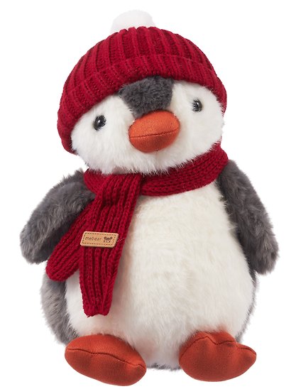 Мягкая игрушка Пингвин в красной шапке и шарфе (25см) (12-81223-202604_04) - фото 1