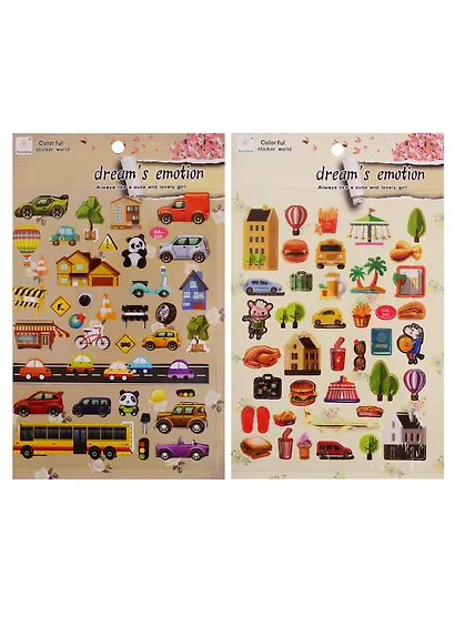 Наклейки PVC Город, микс GA003-001 - фото 2