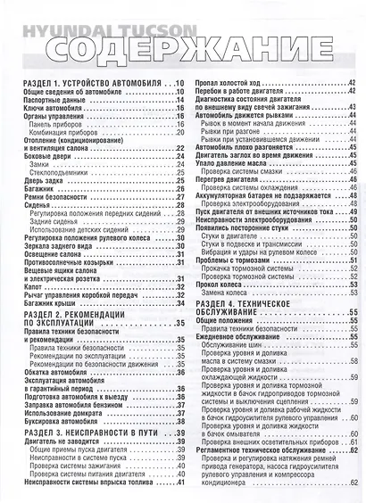 Hyundai Tucson с 2004 г. Бензиновые двигатели 2.0, 2.7, ч/б фото. Руководство по эксплуатации. Школа Авторемонта - фото 2