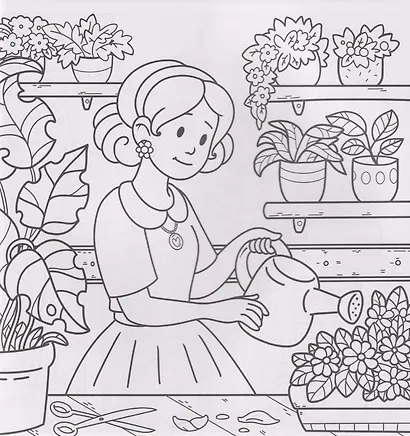 Уютная раскраска. Мир девчёнок - фото 2