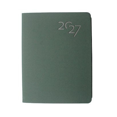 Ежедневник дат. 2027г. А6 176л "Soft Touch" зеленая тайга, иск.кожа, интегр.переплет, тонир.блок, скругл.углы, ляссе, инд.уп - фото 2