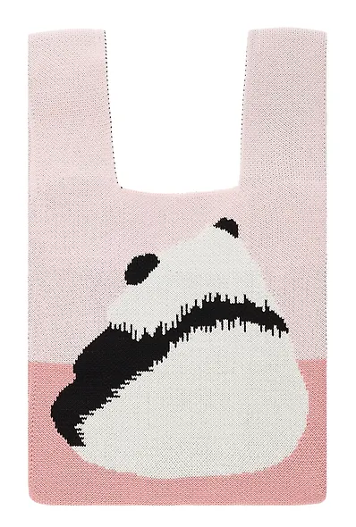 Сумочка вязаная Панда сидит (текстиль) (20х33) (12-11515-B007) - фото 1