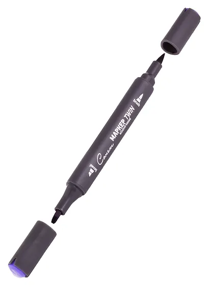 Маркер художественный "Сонет" Twin Brush баклажан, Сонет - фото 3