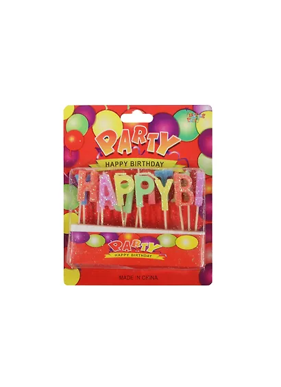 Набор свечей для торта Happy birthday - фото 3