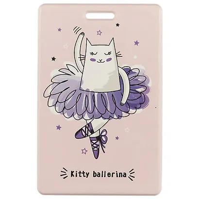 Чехол для карточек Kitty ballerina персиковый (ДК2017-128) - фото 1