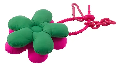 Брелок-обвес на сумку «Цветочек Фуксия/Зеленый», текстиль - фото 4