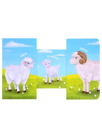 Книжки - задвижки. Мама, папа и малыш. Домашние животные - фото 4