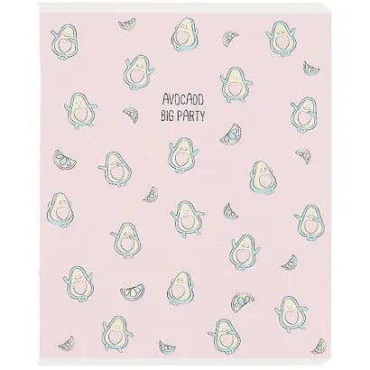 Тетрадь в клетку Be Smart, "Avocado. Большая вечеринка", 48 листов - фото 1
