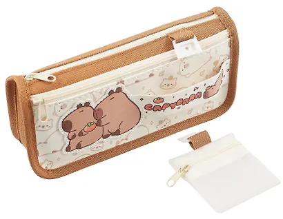 Пенал-косметичка "Капибара" ПВХ-бокс, ассорти - фото 4