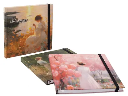 Скетчбук "Blooming girl" 230*220, 50 листов, 160г/м2, твердая обложка, в ассортименте - фото 2