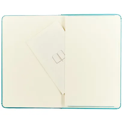 Записная книжка «Classic Pocket» А6, 96 листов в линейку, голубая, Moleskine - фото 4