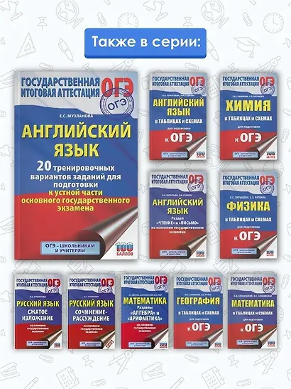 Английский язык. 20 тренировочных вариантов заданий для подготовки к устной части основного государственного экзамена - фото 5