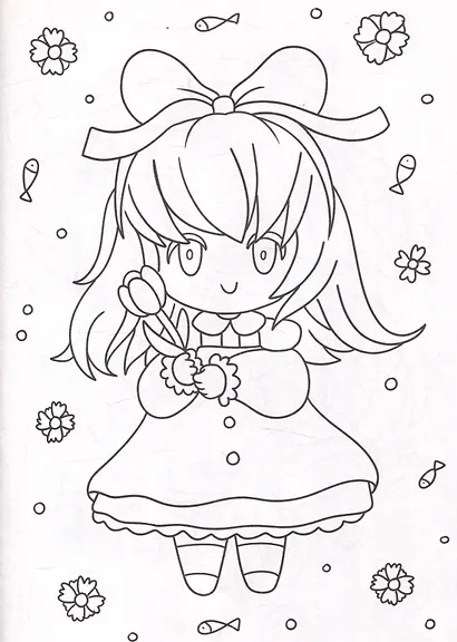 РАСКРАСКА А4 эконом. МИЛЫЕ ЧИБИ - фото 4