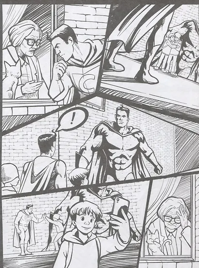 Комиксы. Книжка-раскраска для детей. Отважные герои - фото 4