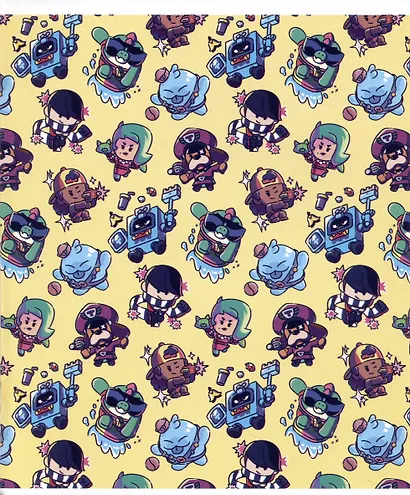 Тетрадь в клетку Premiere Publishing, "Brawl Stars. Принт", 24 листа, в ассортименте - фото 9