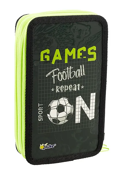 Пенал 2 отделения "Футбол ON" 19*11, молния - фото 2