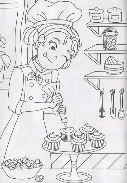 РАСКРАСКИ А5 эконом ВЕСЁЛЫЕ КАРТИНКИ. ДЛЯ ДЕВОЧЕК - фото 5