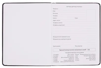 Дневник шк. "Сегодня меня ждали большие дела" универс.блок, иск.кож., шелкография, отстрочка, ляссе - фото 3