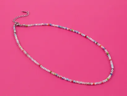 Чокер из бисера коралловый (12-253004-С39) (Lafilaf) - фото 4