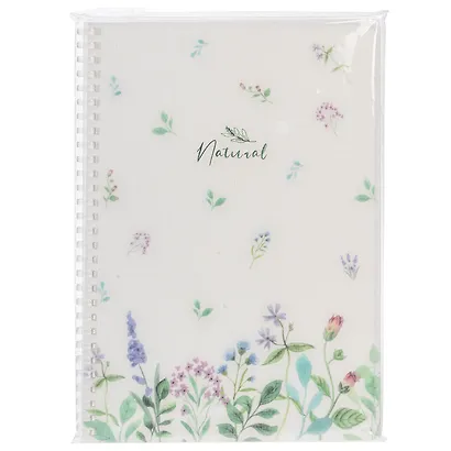 Тетрадь B5 80 листов, клетка, "Natural flowers" - фото 5