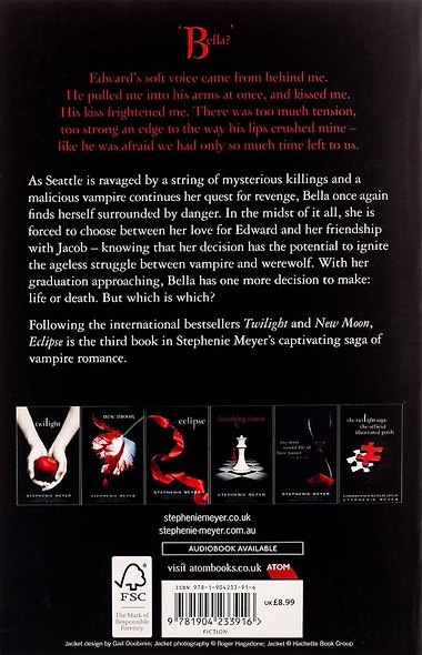 Eclipse (Stephenie Meyer) Затмение (Стефани Майер) /Книги на английском языке - фото 2