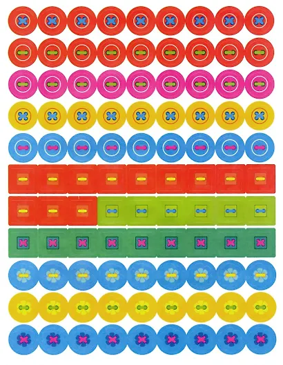 Многоразовые развивающие наклейки. Пуговки вып.2 - фото 3