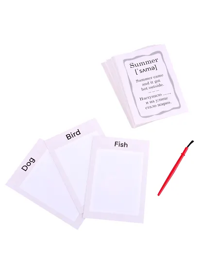 Обучающие карточки для детей "Английский по волшебству". "Природа" - фото 2