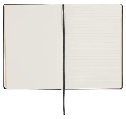 Книга для записей А5, 96 листов, нелинованная/в линейку, черная, Schiller - фото 6