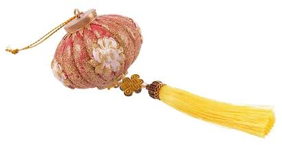 Новогоднее подвесное украшение Восточный фонарик (полирезина) (13,5x5,5) - фото 3