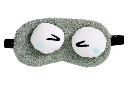 Маска для сна «Глазки», серая, плюш, Lafilaf - фото 2