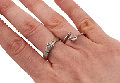 Набор парных колечек «Космонавт и планета», 2 штуки, металл, Lafilaf - фото 5