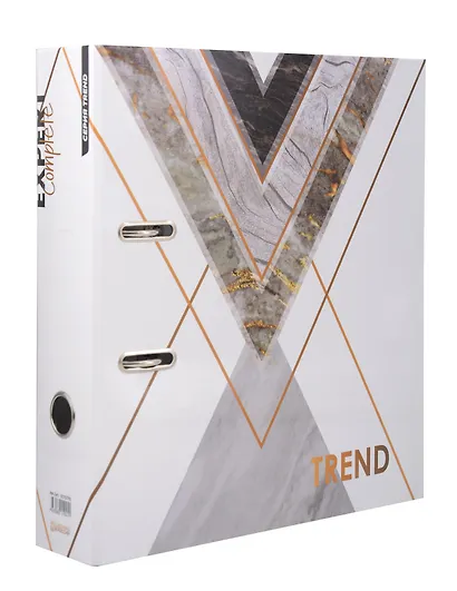 Папка архивная 75мм А4 "Wood&Stone.Trend" лам.картон, мрамор, - фото 1
