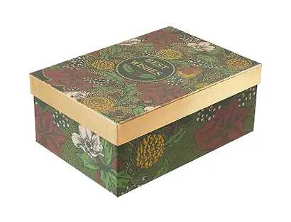 Коробка подарочная "Best wishes" 18*12*7, картон - фото 3